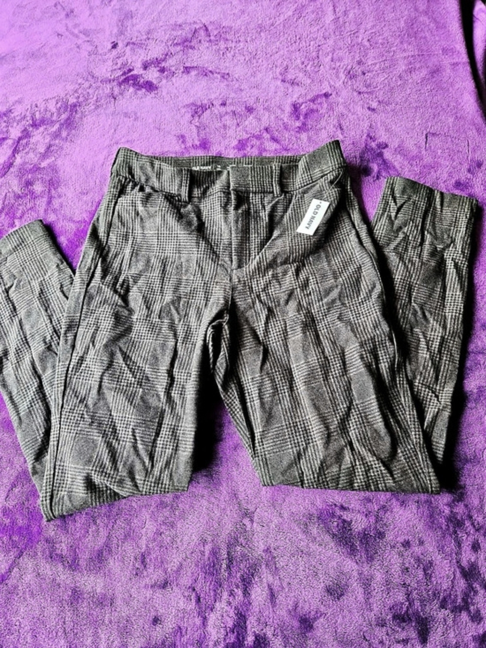 Old Navy High-Waisted Pixie Skinny Ankle Pants Gray & Black Size 10